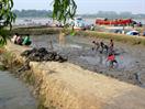 pèche en bassin à Mongla pèche en bassin à Mongla