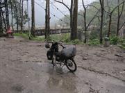 piste et pluie
