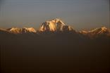 lever de soleil sur le Machapuchare lever de soleil sur le Machapuchare