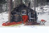 cabane vers le lac ‌Inari