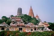 temple vers Kanchanaburi