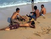 sur la plage de Trincomale sur la plage de Trincomale