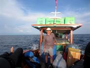 sur le bateau